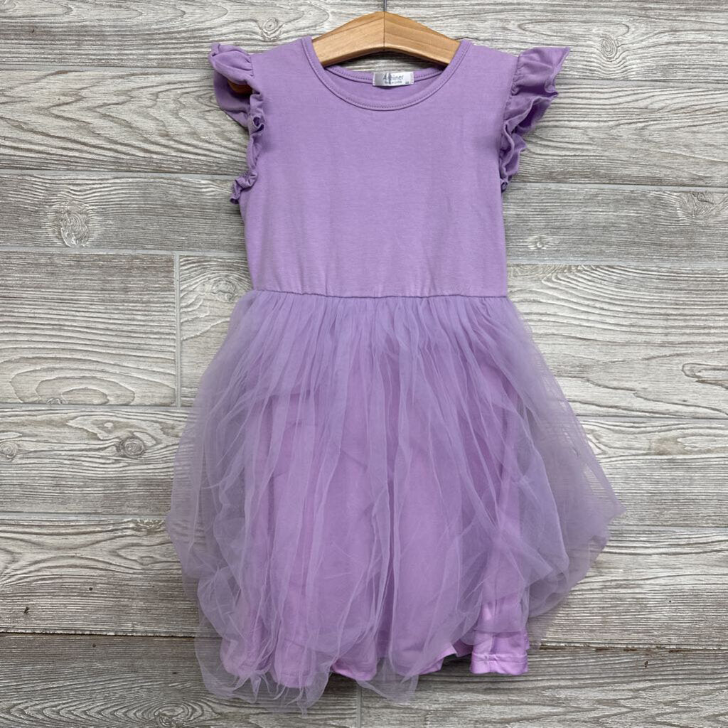 Tutu Dress Flutter Sleeves 3t