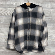Plaid Button Up Shirt W/ Hood 8