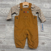 NEW Corduroy Overalls & Striped Shirt 3M