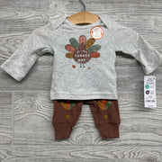 NEW My First Turkey Day Outfit Shirt, Bodysuit & Pants NB