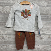 NEW My First Turkey Day Outfit Shirt, Bodysuit & Pants 18M