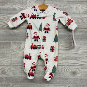 NEW Blanket Sleeper Santa & Trains NB