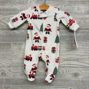 NEW Blanket Sleeper Santa & Trains NB