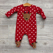 NEW Blanket Sleeper Deer & Polka Dots NB