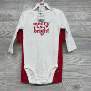 NEW Bodysuit & Tutu Leggings Merry & Bright 6M