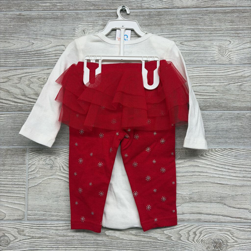 NEW Bodysuit & Tutu Leggings Merry & Bright 6M