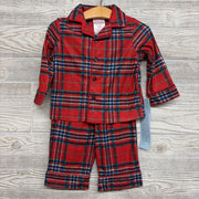 NEW 2 Pc Flannel Button Up Pj 12M