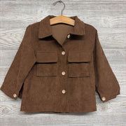 Ls Button Up Cord Shirt Chest Pockets