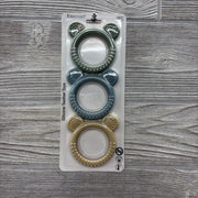 NEW 3 Pk Silicone Bear Teethers
