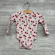 Ls Ribbed Bodysuit Cherries