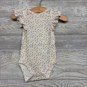 Bodysuit Flutter Sleeves Flowers