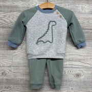 Crewneck & Drawstring Pants Dinosaur 6-9m