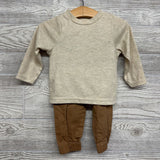 LS Thermal Henley W/ Hood, LS Shirt & Joggers Tennis 6-9m