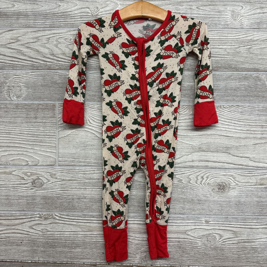 Bamboo Sleeper Heart Mom Tattoos 0-6m *