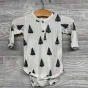 LS Bamboo Bodysuit Trees 3-6m