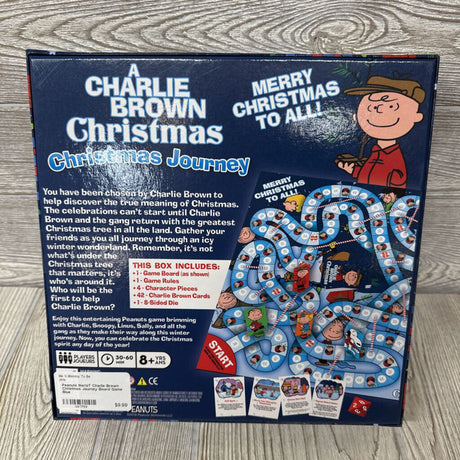 Nw/oT Charlie Brown Christmas Journey Board Game