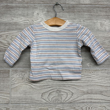 LS Shirt & Overalls Stripes 6m