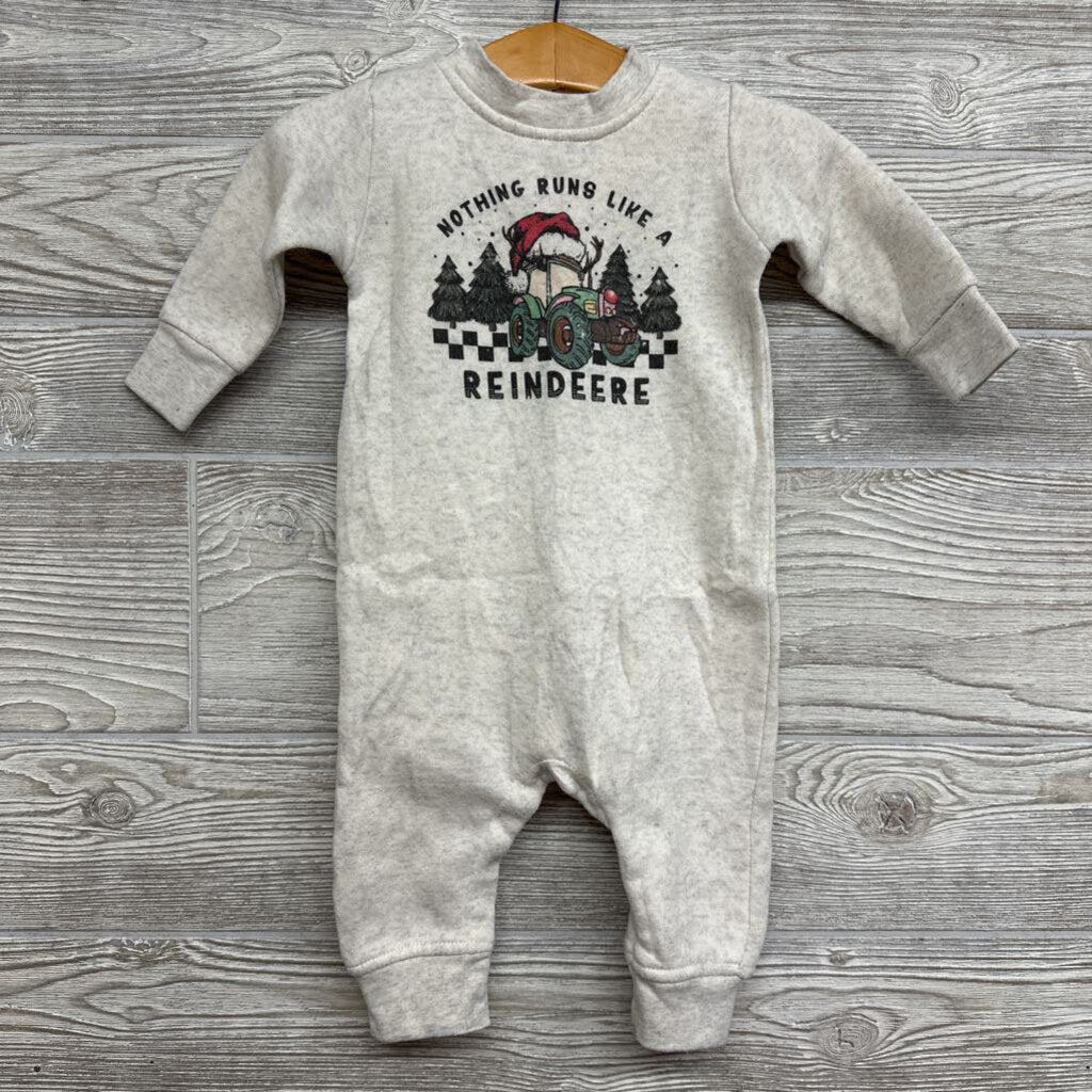 Crewneck Coverall Nothing Runs Like A Reindeer 3-6m