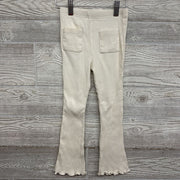 Ribbed Flare Pants Lettuce Trim Pockets 5t