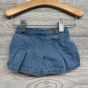 Pleated Denim Skirt 0-3M