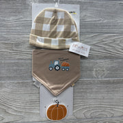 NEW Hat, Bandana Bib & Pumpkin Teether