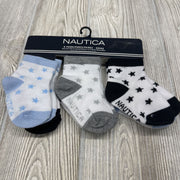 NEW 6 Pk Socks Stars 6-12m