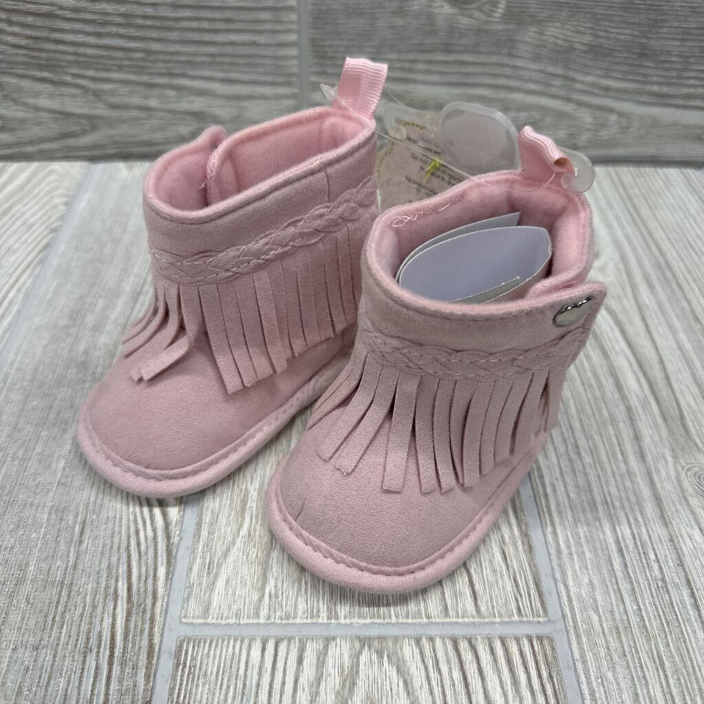 NEW Soft Sole Boots Fringe 2C