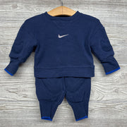 Ribbed Crewneck & Joggers Embroidered Swoosh 6m