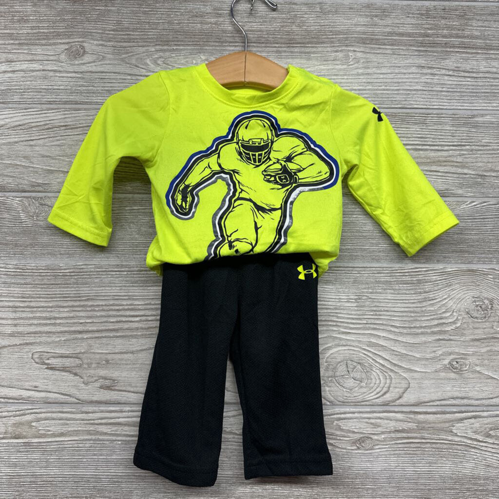 LS Active Bodysuit & Mesh Pants Football 3-6m