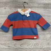 NEW LS Polo Shirt Stripes 0-3m