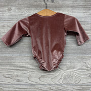 Velour Bodysuit Back Bow NB