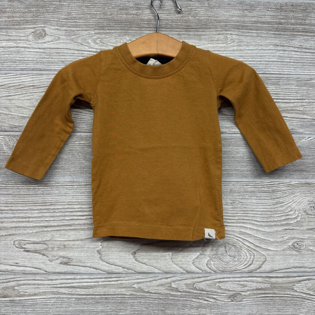 LS Shirt Solid 6-12M