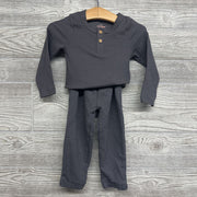 Ribbed Henley Shirt & Pants 18M