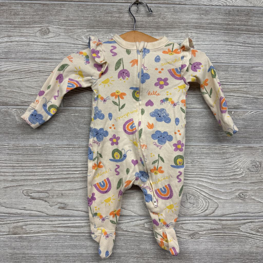 Sleeper Flowers & Rainbows 0-3M