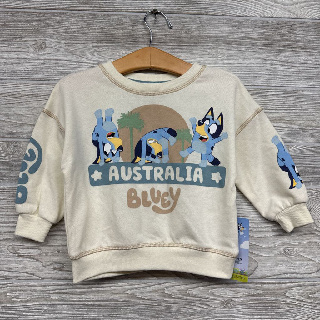 NEW Crewneck Australia Bluey 18M