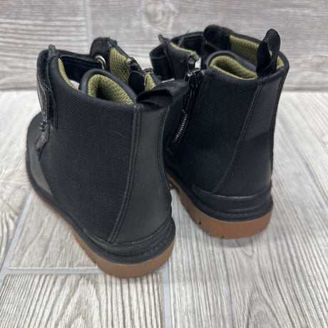 Side Zip Velcro Work Boots 6c