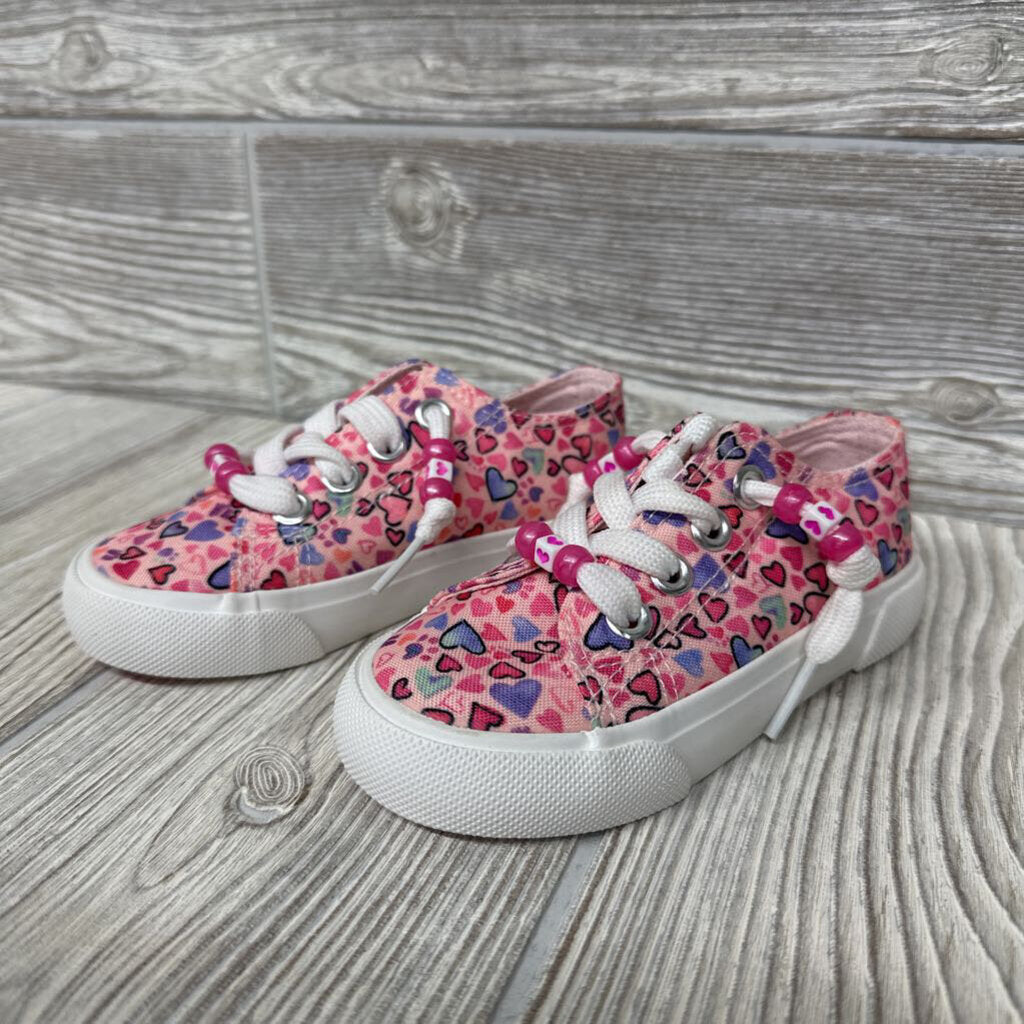 Nw/oT Canvas Shoes Hearts 7c