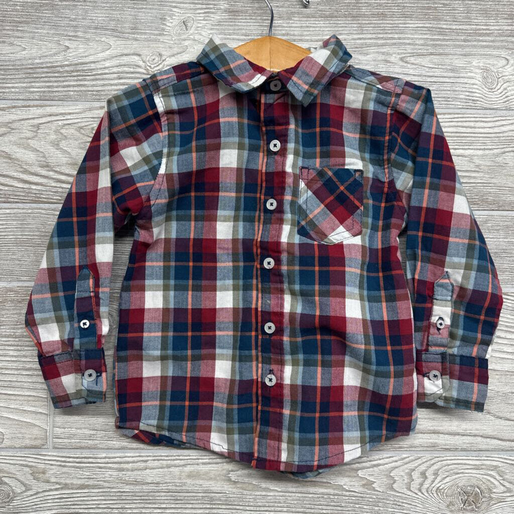 Plaid Button Up Dress Shirt 2t