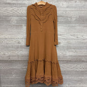 LS Dress Buttons & Macrame Hem 6