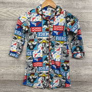 Fleece Button Up Pj Gown 6