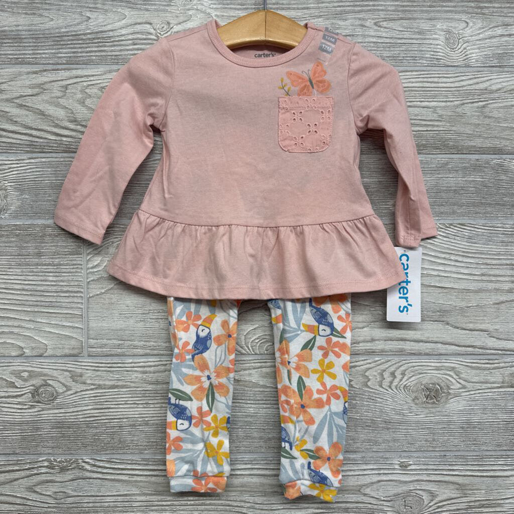 NEW LS Shirt & Leggings Butterflies 12M