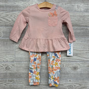 NEW LS Shirt & Leggings Butterflies 12M