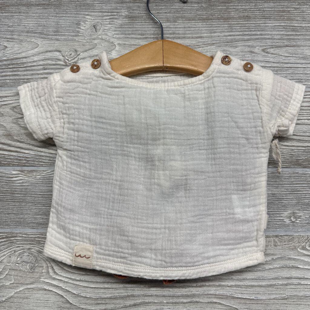 Muslin Shirt & Shorts 0-3M