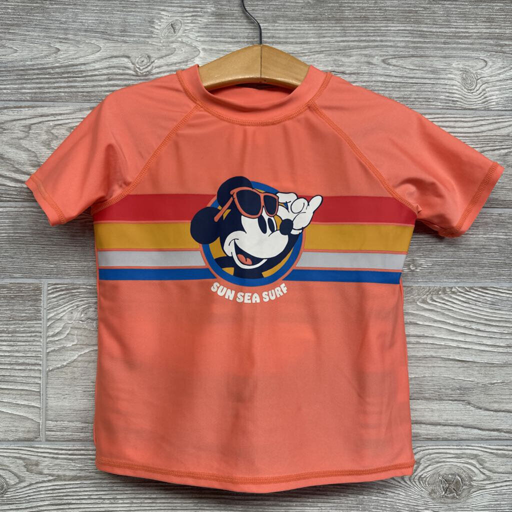 Mickey Mouse Swim Shirt & Trunks Stripes 3t