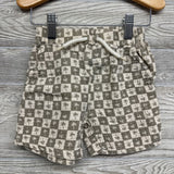 Muslin Button Up Shirt Palm Trees & Shorts 3t