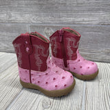 Ostrich Print Cowgirl Boots 2c
