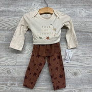 NEW Bodysuit & Tutu Leggings Full Of Thanks 12m