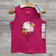 NEW Tank Top Ice Cream Cone Glitter 3t