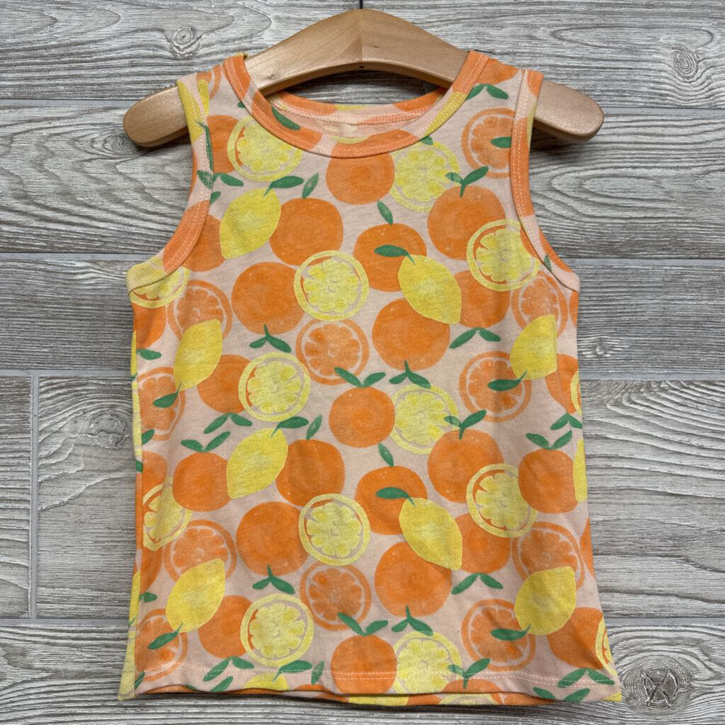 NEW Tank Top Lemons Oranges 4t