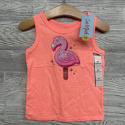NEW Tank Top Flamingo Glitter 2t